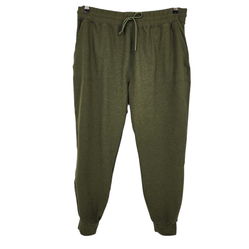 Beyond Yoga Spacedye Commuter Green Elastic Drawstring Jogger Sweatpants Size XL